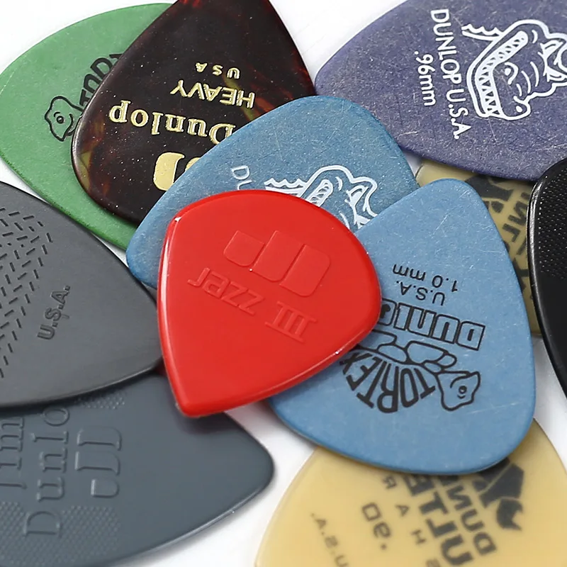 12 шт./компл. Dunlop новая медиаторы для акустической гитары медиатор нейлон целлулоид Электрический гладкие гитары Палочки аксессуары