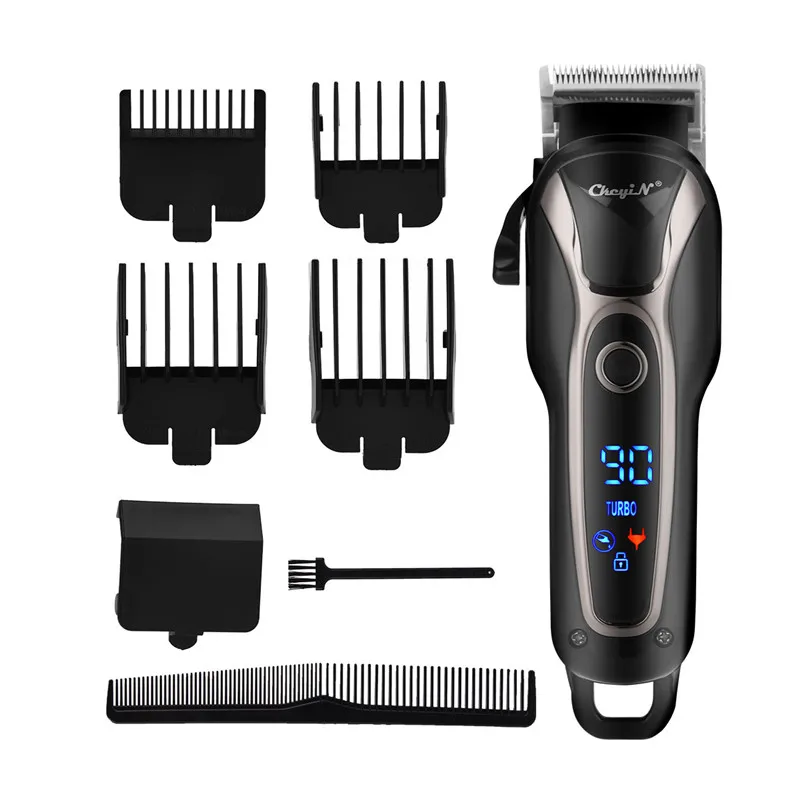 

Professional Hair Trimmer Lectric Hair Cutting Machine Men Haircut LCD Display Hair Clipper Stainless Steel Blade Beard Trimmer