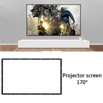 

Portable Foldable 72 inch 16:9 Projector White Projection Screen For HD Projector Home Theater Cinema Movies Party Indoor Outdoo