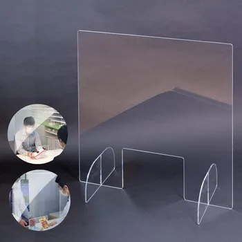 

4x4.2x0.05dm Protective Shield Office Work Sprayed UV Transparent Height Clear Perfection Reception Side Counter Protection #E