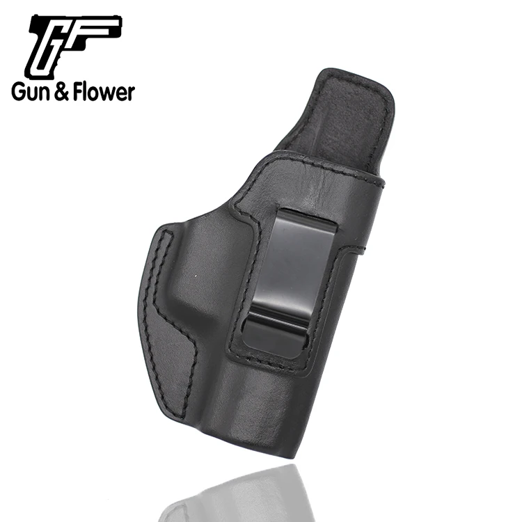 

Gunflower Concealed Carry Gun Pouch Itlian Leather Holster with Belt Clip for Walther P99
