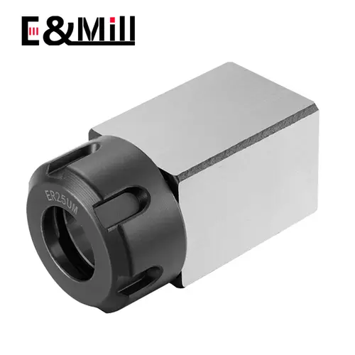 NEW Square ER25 ER32 ER40 Chuck Block Hard Steel Hex ER Spring Chuck Seat For CNC Lathe Engraving Cutting Machine Tool holder - Image 4