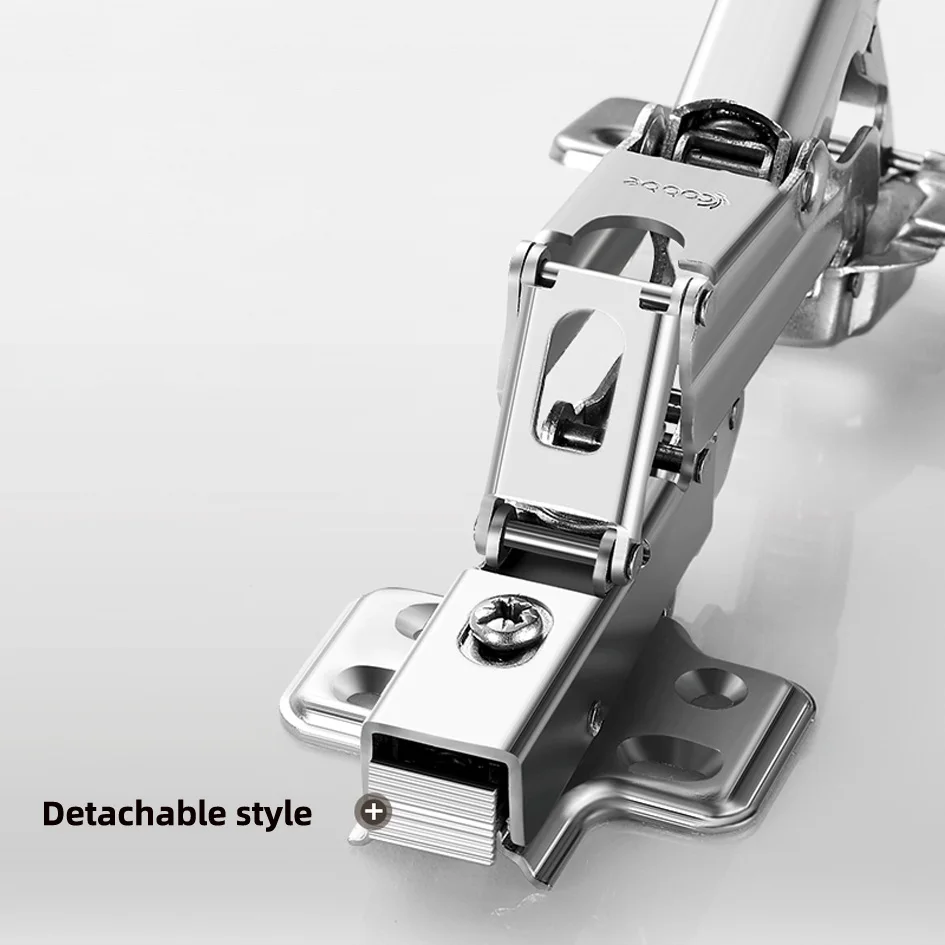 Furniture hinge 2pcs Cabinet Large Angle Hinge Hydraulic Damper Furniture 165 Degree Door Hinges Soft Close Cupboard Cold Roll Steel Gemel
