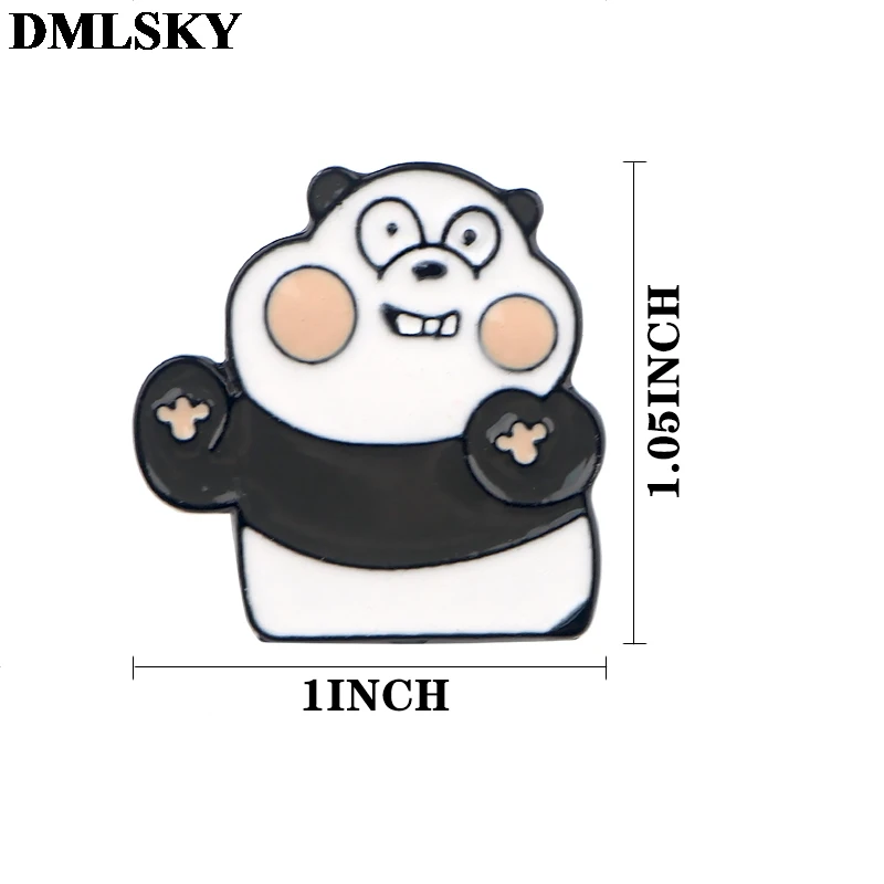 DMLSKY, Мы Голые Медведи, металлические булавки, брошь, милый мультфильм, значок, искусство, ювелирные изделия, женская рубашка, куртка, аксессуары, подарки для детей M4033