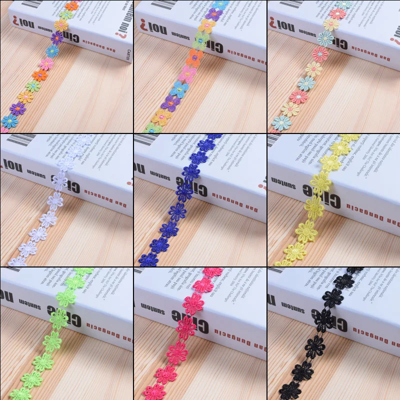 1 м Высококачественная кружевная лента вышитая сетчатая отделка ткань 2019 новая