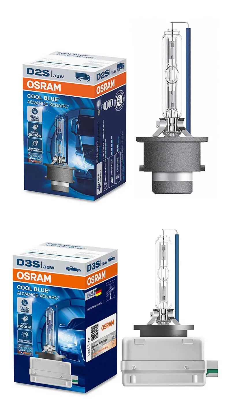 OSRAM Xenon HID D1S D2S D3S D4S 66140 66240 66340 66440 CBA холодный синий Advance 6000K мега белая Автомобильная фара(одиночная