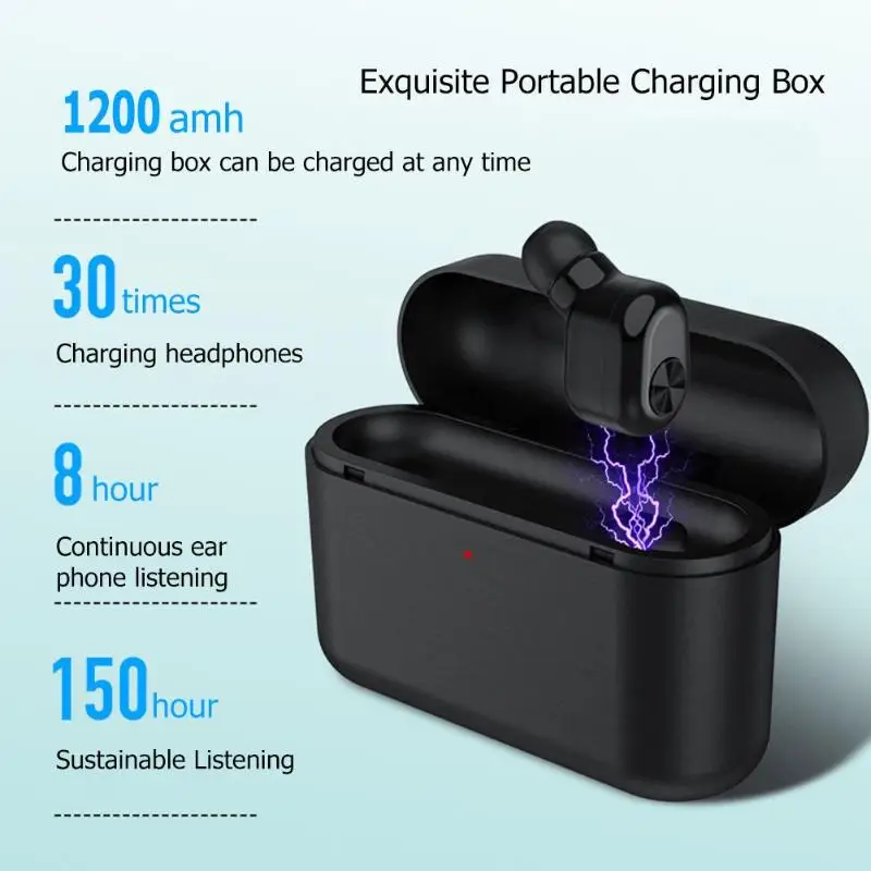 

BL1 Wireless Bluetooth Earphone Touch Control Mini Earbud With Mic LED Display Charge Box Wireless 3D Stereo Music Play Headset