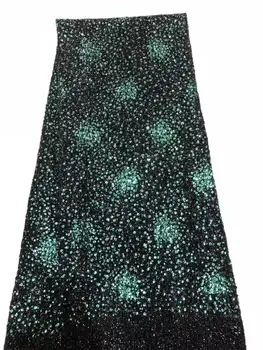 

French Lace Fabric With Sequence Sequin 2020 High Quality African Embroidery Lace Fabric Beautiful French Tulle Lace