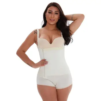 

Women's Sling Waist Corset Shaper Side Zip Plastic Body Underwear Waist Trainer Under Dress Back Smoothing Shapewear Bodysuit