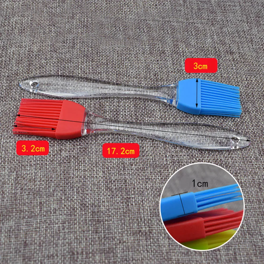 1X Liquid Oil Cake Brush Silicone Baking Oil Brush Pastry Cream For Bread BBQ Utensil Basting Brushes Grill Kitchen#CH