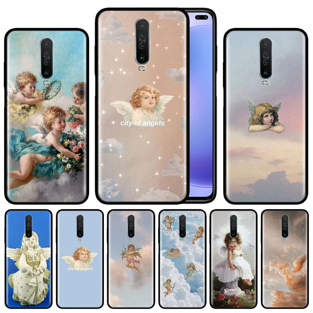Новый чехол Renaissance angels для Xiaomi Redmi Note 8T 8 7 K20 K30 5G 9 7s 9s Pro Черный силиконовый защитный