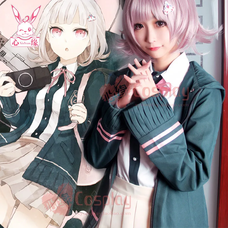 Dangan Ronpa супер DanganRonpa 2 Chiaki Nanami Униформа куртка рубашка галстук юбка для женщин