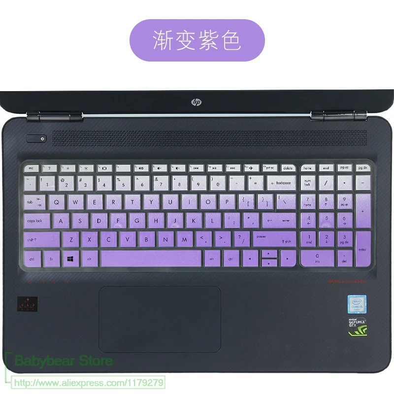 Для hp Pavilion 17 17-ab403nf 17-ab440ng 17-ab404na 17-ab200na 17-ab497nd 17-ab411ur 17,3 дюйма гель Клавиатура Защитная крышка - Цвет: fadeblue