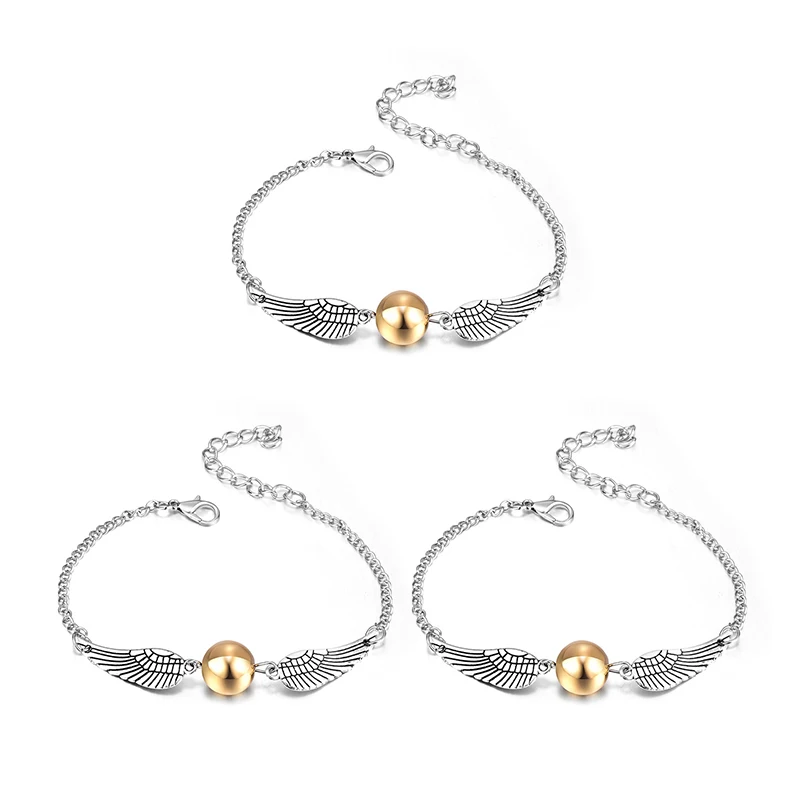 Pulsera de alas de Ángel de cobre para mujeres y niños, joyería clásica, accesorios, pulseras, venta al por mayor
