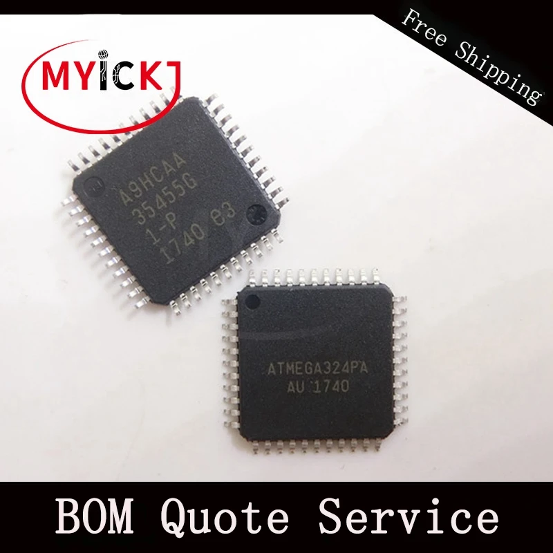 

1PCS ATMEGA324PA QFP 8-bit Microcontroller with 32K Bytes In-System Programmable Flash IC CHIP
