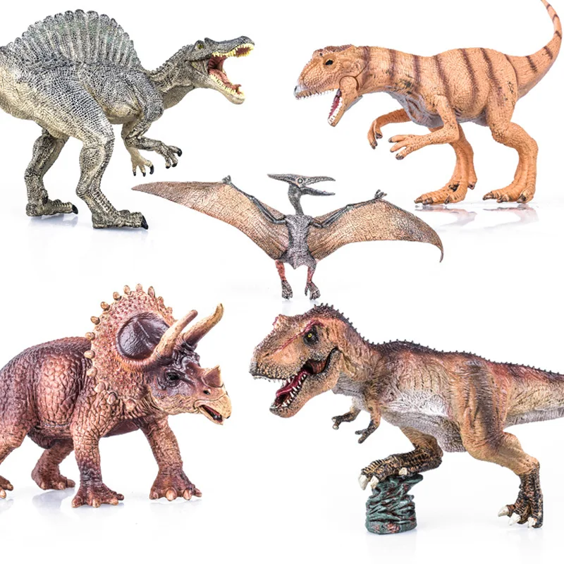 Однотонные модели динозавров-Ультра-Реалистичная пластиковая модель динозавра 528 император тираннозавр поколение