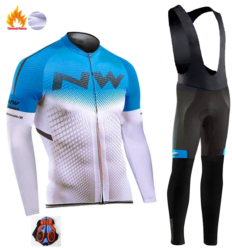Northwave Pro Team Зимняя велосипедная Одежда дышащая Ropa Ciclismo с длинным рукавом MTB велосипедная одежда верхняя спортивная одежда - Цвет: 4