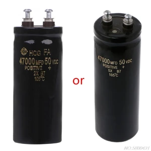 Image 1 - 50V 47000UF/MFD Aluminum Screw Filtering Electrolytic Capacitor 105℃ D18 20 Dropshipping