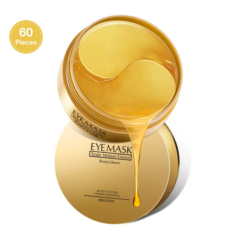 60 шт увлажняющая маска для глаз с украшением в виде кристаллов коллагеном против