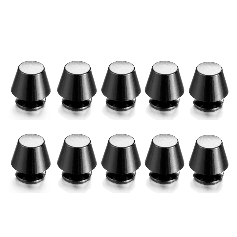 gunmetal 10 компл./упак. металла с заклепками и декоративными полосами; Твердый лак болт ковша купол круглой головкой и крестообразным шлицем с пуговицами из ткани «сделай сам», одежда мешок/обувь Изделия из кожи - Цвет: gunmetal