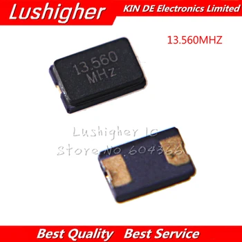 

10pcs 13.56MHZ 13.560mhz 20pF 2Pin 5032 13.56M Smd Quartz Resonator Crystal