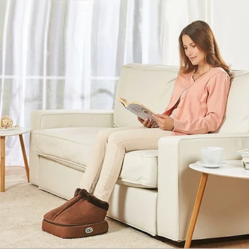

Electric heated foot massager heated vibration to relax foot massage boots to relieve foot pain, foot warmer