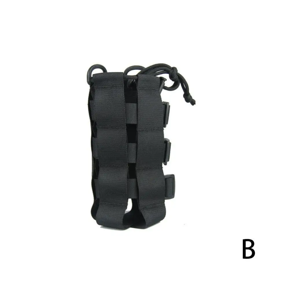B BLACK Tactische бутылка для воды Чехол Оксфорд милитари кантийский Чехол кобура открытый Reizen Waterkoker Zak Met - Цвет: B BLACK