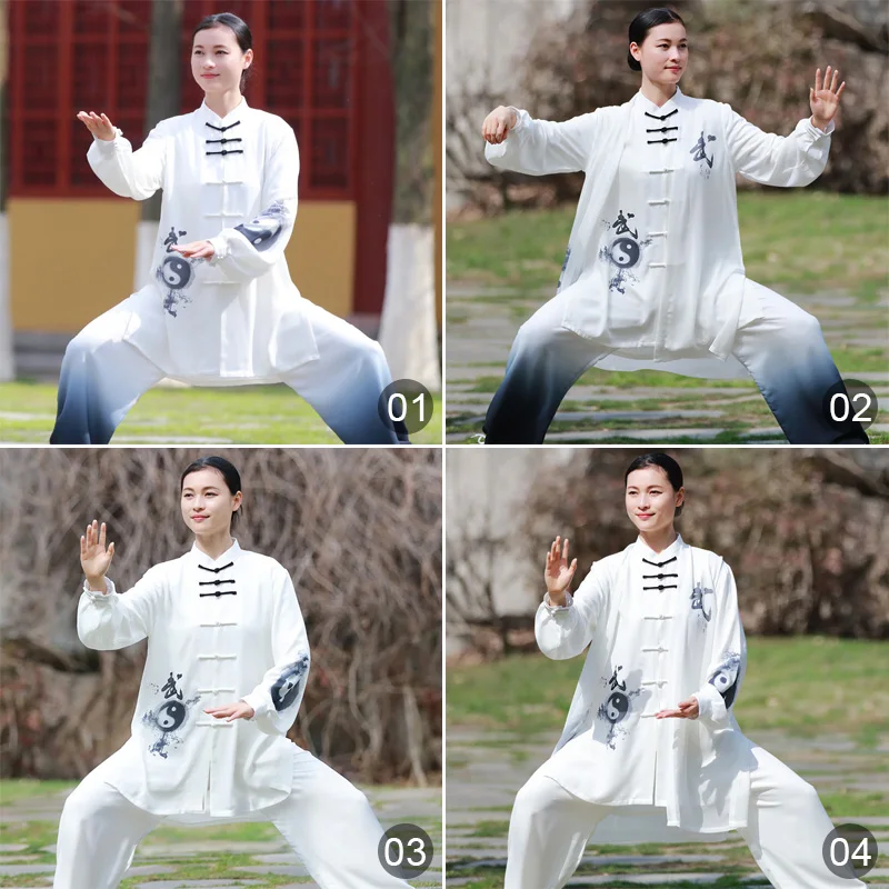 Adult Tai Chi Uniforms Wushu Kung Fu Suit Traditional Chinese Clothing KungFu Uniform For Men Women Martial Arts Wing Chun Suit