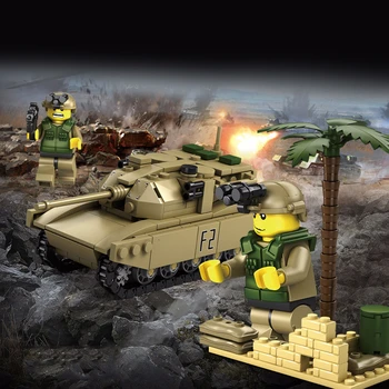 

Iron Blood Tank Team Tank Military Assembling Building Wisdon Beneficial Blocks
