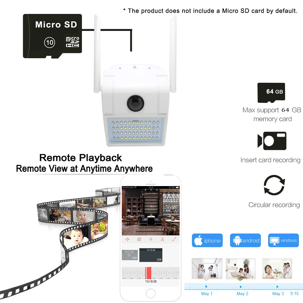 Настенная ip-камера в форме лампы Wifi 1080P двухсторонняя аудио наружная крытая CCTV Беспроводная HD Cam светодиодный светильник домашняя камера