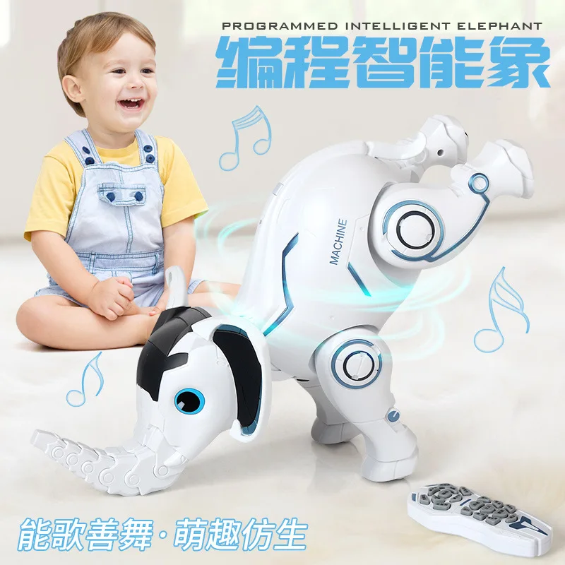 

Music Can Smart Programming Elephant Robot Electric Remote Control Singing Dancing Model Early Education Robot Toys