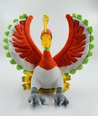 New Pokemon Legendary bird Pokémon Ho-Oh Plush toy Soft Stuffed Animals doll Children's Birthday Gifts 30cm