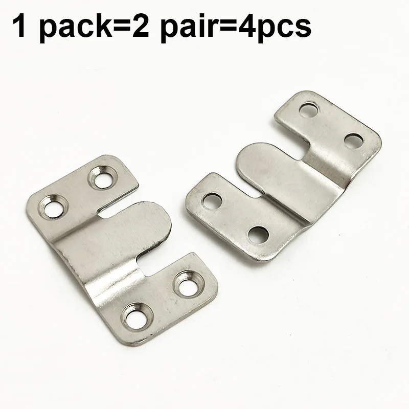 Stainless Steel Wall Hook Self Kitchen Home Bathroom Hanger 4pcs