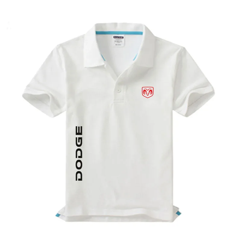 Новинка Dodge logo, Мужская рубашка поло, высокое качество, мужская хлопковая рубашка с коротким рукавом, брендовые майки