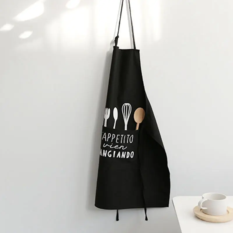 Original Cotton+ Cotton Linen Cotton Apron Restaurant Nordic Style Home Kitchen Accessory Bib Kitchen Appliances Chef Aprons