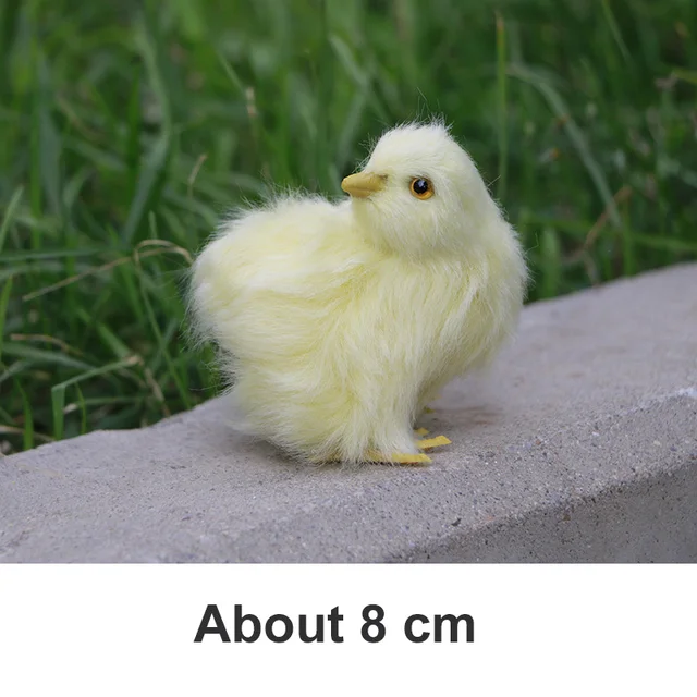 Simulation Chick Plush Toy Realistic Furry Animal Doll Children Cognition Chicken Model Sound Chicken Easter Gift Kids Soft Toy 5
