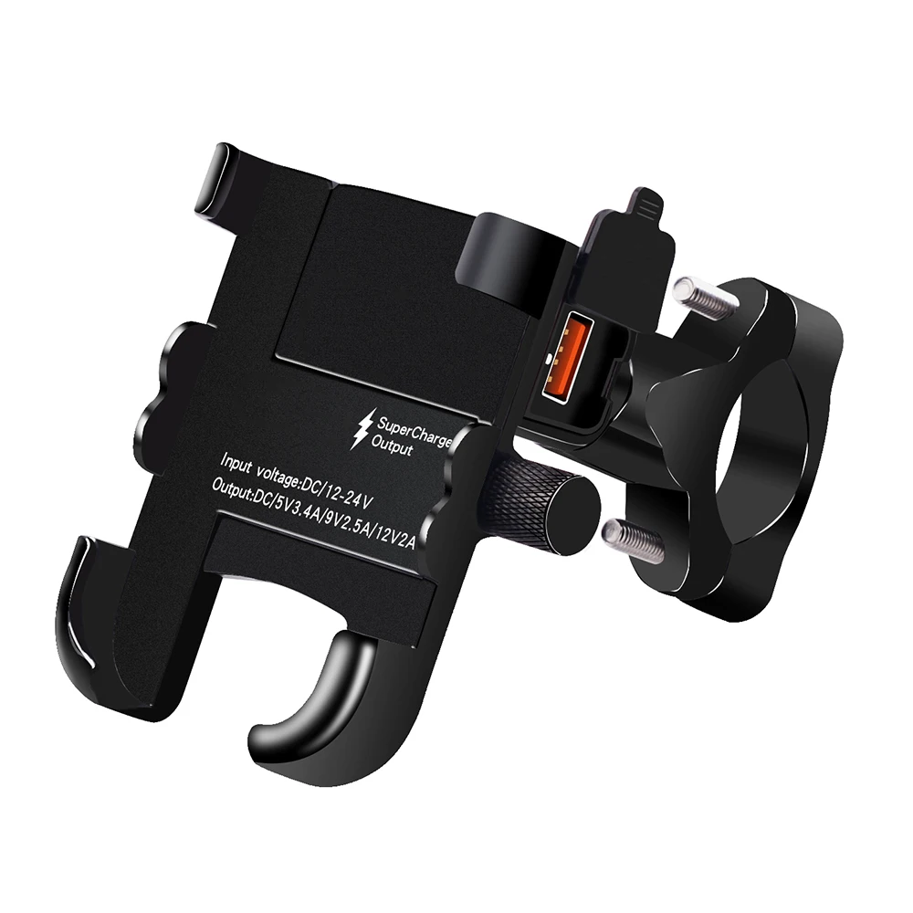 Универсальное 12V QC 3,0 USB зарядное устройство для мотоцикла держатель Водонепроницаемый телефон крепление адаптер питания руль зеркало заднего вида оборудование