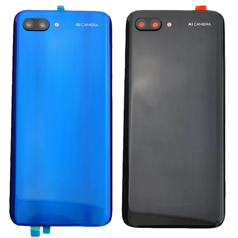 

ZUCZUG New Original Glass Rear Housing For Huawei Honor 10 Battery Cover Back Case Door With Camera Lens+Flash Light+Adhesive
