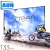 SALE | AUN Projector Screen 133/120/100 Inch Thicken  Foldable Portable White Cloth Material for 1080P 4K 2K Home Theater 1