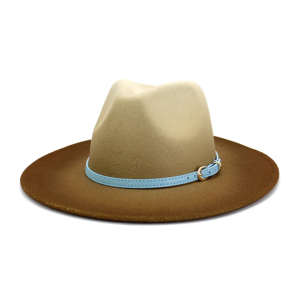 Fashion british spray paint fedora hat 