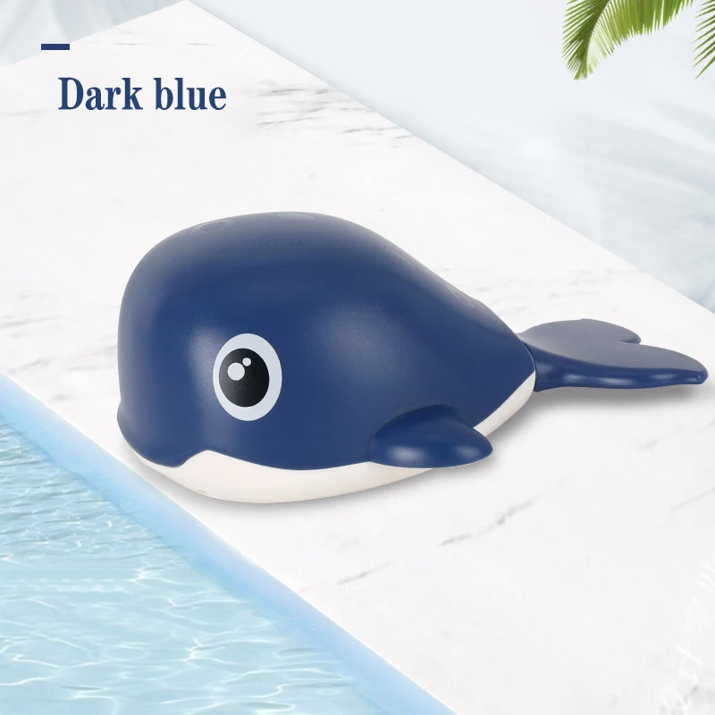 1pcs-Whale Детские Игрушки для ванны, Заводной КИТ, Классическая Игрушка для ванной, для купания, рыба, милый мультфильм, заводная цепь, животное для детей - Цвет: 1pcs-Whale