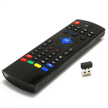 

Universal 2.4G Wireless Air Mouse Gyro Voice Control Sensing Mini Keyboard Remote Control For PC Android TV Box Double-Sided