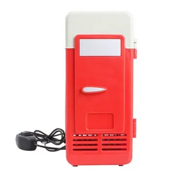 

USB mini refrigerator Cooling and heating dual purpose food Medicines and cosmetics refrigerators No battery needed