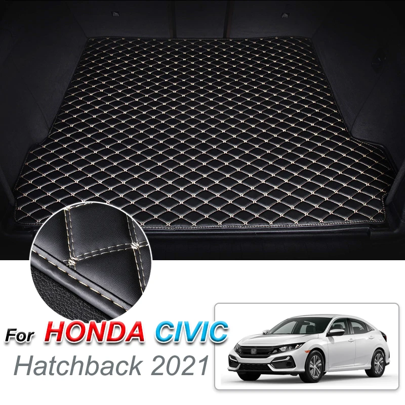 Кожаный коврик для багажника автомобиля Honda Civic 2021 подкладка груза ковер