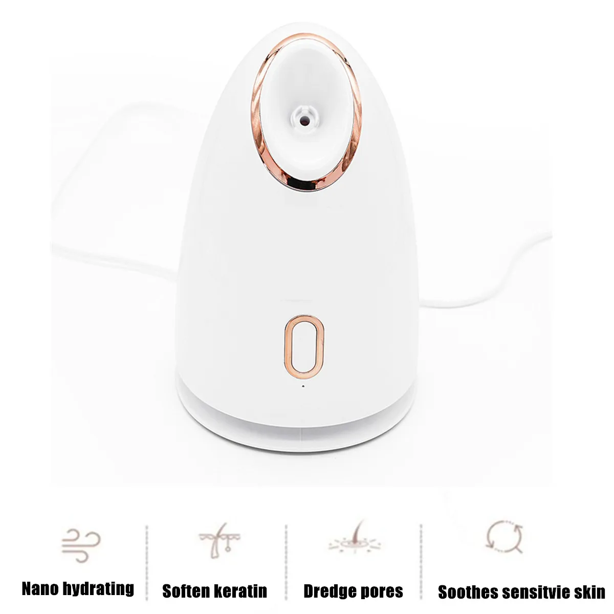 Deep Clean отпариватель для лица нано ионный парогенератор для лица домашний аппарат для паровой бани лица сауна для спа, увлажняющий очищающий поры черных точек акне