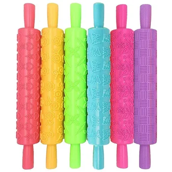 

6 Packs of Colored Cakes Decorated with Embossed Pins, with Textured Patterns, perfect for Baking, Fudge, Cookies, Etc.