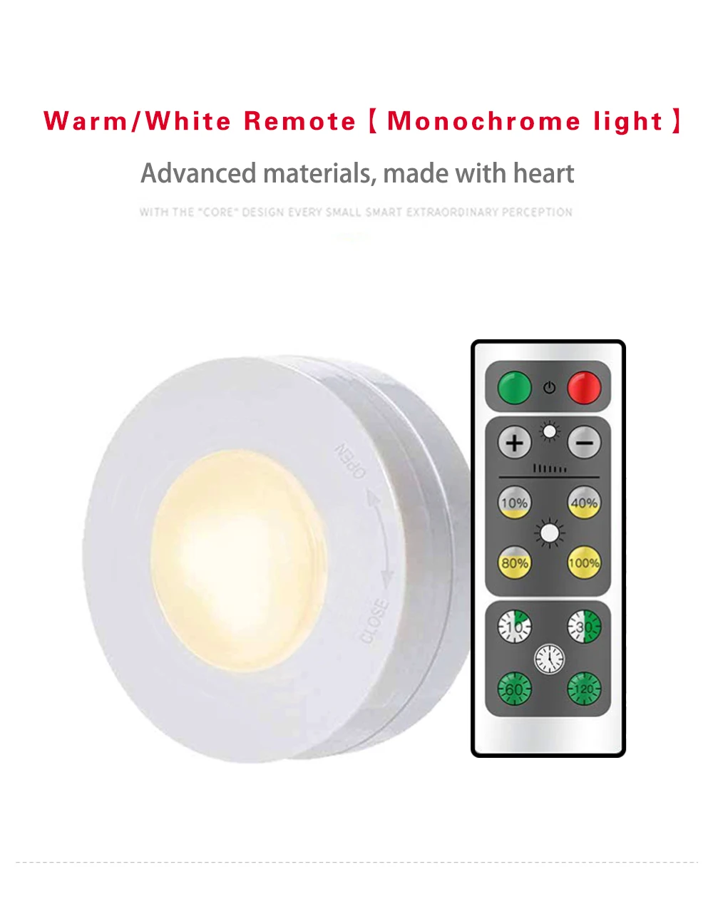 Белый свет/теплый белый детская спальня защита глаз маленькая лампа устройство дистанционного управления на батарейках шкаф лампы светильник Домашнее животное ночник