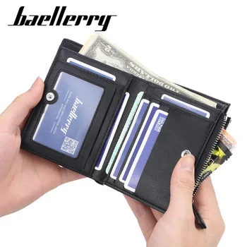 

Fashion Men Wallets Small Wallet Men Money Purse Coin Bag Zipper Short Male Wallet Card Holder Slim Purse Pocket Wallet Clutch