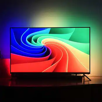 

DIY For Ambilight HDTV PC Screen 60LED/M LED Strip 5050RGB WS2812B Dream Color Computer Monitor Backlight LED Strip 1/2/3/4/5M