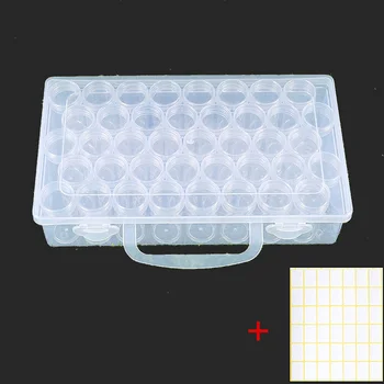 

40 Bottles Diamond Embroidery Accessories 5D Diamond Painting Cross Stitch CasesTool Storage Organizer